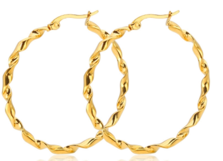 Gold Hoop Earrings