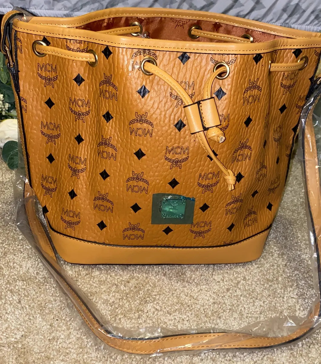 MCM Full Sized Draw String Bag